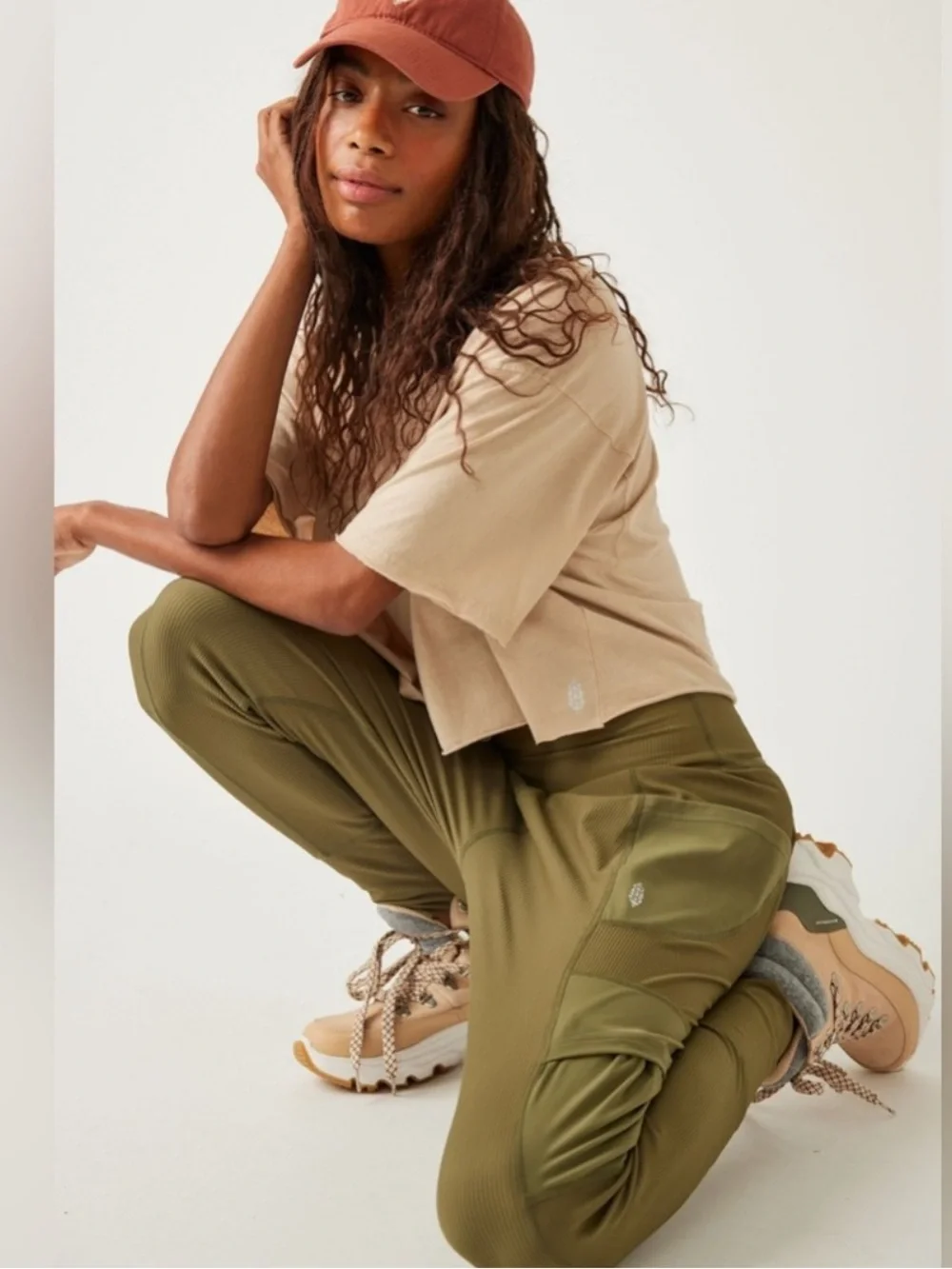 FP Movement Take A Hike Harem Pants in Seagrass Green NWT - Picture 4 of 16